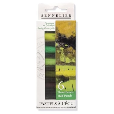 SENNELIER ExtraSoft French Pastel for Professional Artists Half Pastel Spring insprired Set of 6