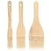 Patelai 3 Pieces Flat Hake Brushes for Watercolor Pottery Glaze Artist Ceramic Acrylic Painting Brushes Set