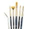 Princeton Art Princeton RealValue Brush Set Gold Taklon Dark Blue Handle 6 Piece 1 Count