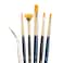 Princeton Art Princeton RealValue Brush Set Gold Taklon Dark Blue Handle 6 Piece 1 Count