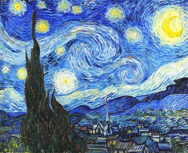 Meecaa Paint by Numbers Starry Sky Kit for Adults Beginner DIY Oil Painting 16x20 inch Starry Sky No Frame