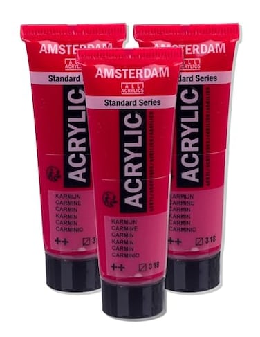 Amsterdam Standard Series Acrylic Tube 120ml Carmine 318 17093182