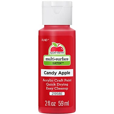 Apple Barrel Multi Surface Acrylic Paint 2 oz Candy Apple 2 Fl Oz
