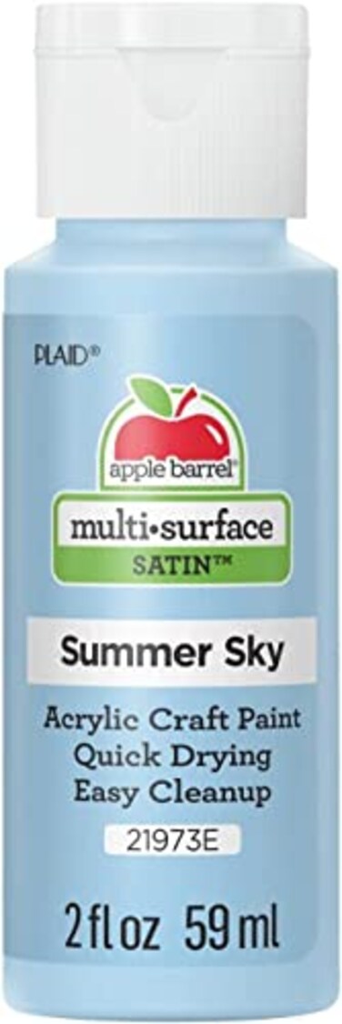 Apple Barrel Multi Surface Acrylic Paint 2 oz Summer Sky 2 Fl Oz