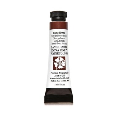DANIEL SMITH Daniel Smith 284610010 Extra Fine Watercolors Tube 5ml Burnt Sienna 017 Fl Oz Pack of 1