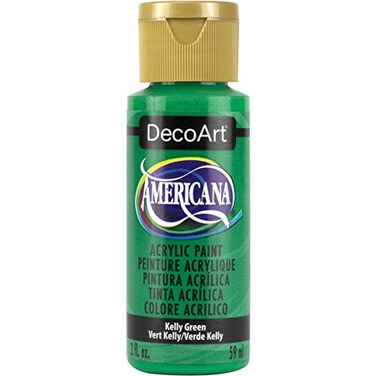 DecoArt Deco Art Americana Acrylic Paint 2ozKelly Green Opaque Fabric