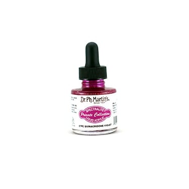 Dr. Ph. Dr Ph Martins Spectralite Private Collection Liquid Acrylics 27PC Arcylic Paint Bottle 10 oz Quinacridone Violet 1 Bottle