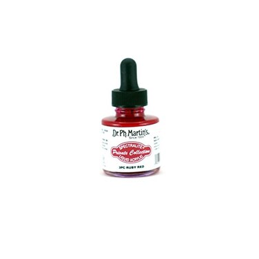 Dr. Ph. Dr Ph Martins Spectralite Private Collection Liquid Acrylics 3PC Arcylic Paint Bottle 10 oz Ruby Red 1 Bottle
