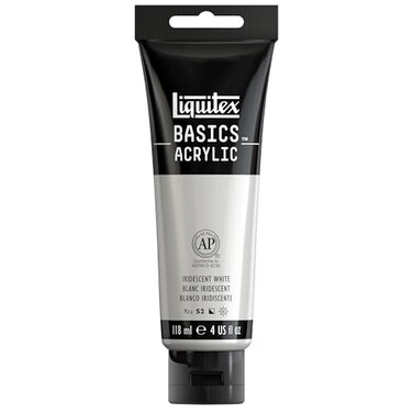 Liquitex BASICS Acrylic Paint 118ml 4oz Tube Iridescent White
