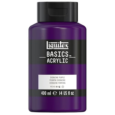 Liquitex BASICS Acrylic Paint 400ml 135oz Bottle Dioxazine Purple