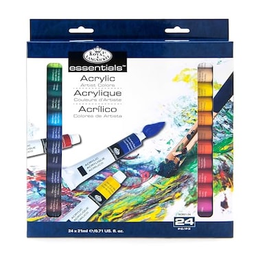Royal & Royal Langnickel Acrylic Color Artist Tube Paint 21ml 24Pack