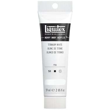 Liquitex Professional Heavy Body Acrylic Paint 2oz 59ml Tube Titanium White