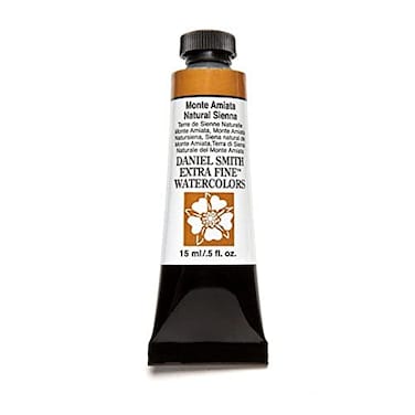 DANIEL SMITH Daniel Smith Extra Fine Watercolor 15ml Paint Tube Monte Amiata Natural Sienna 284600056 05 Fl Oz Pack of 1