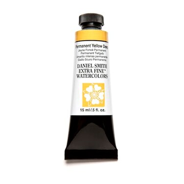 DANIEL SMITH Daniel Smith Extra Fine Watercolor Paint 15ml Tube Permanent Yellow Deep 284600133 05 Fl Oz Pack of 1