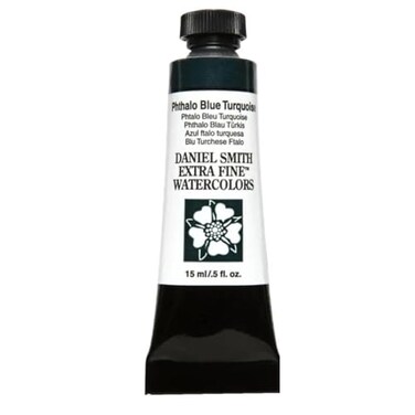 DANIEL SMITH Daniel Smith 284600247 15ml Watercolor Paint Phthalo Blue Turquoise 050 Fl Oz Pack of 1