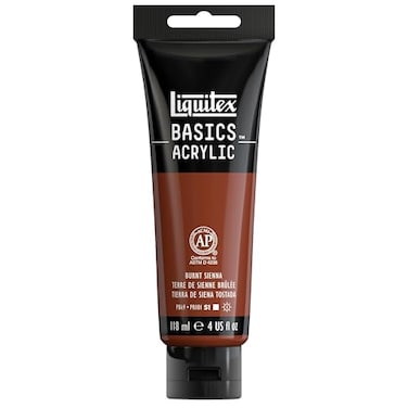 Liquitex BASICS Acrylic Paint 118ml 4oz Tube Burnt Sienna