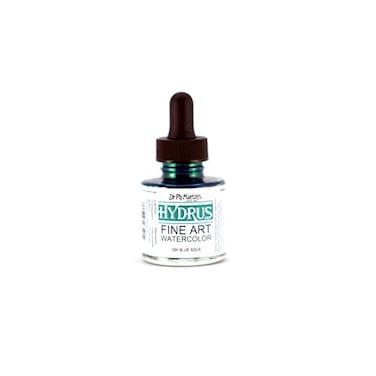 Dr. Ph. Dr Ph Martins Hydrus Fine Art Watercolor 35H Watercolor Bottle 10 oz Blue Aqua 1 Bottle