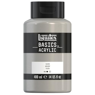 Liquitex BASICS Acrylic Paint 400ml 135oz Bottle Silver