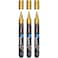 Overseas Gold Paint Pens Paint Markers Permanent Acrylic Markers 3 Pack Water Based Quick Dry Waterproof Marker Pen for Rock Wood Plastic Metal Canvas Glass Fabric Mugs Medium Tip