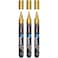 Overseas Gold Paint Pens Paint Markers Permanent Acrylic Markers 3 Pack Water Based Quick Dry Waterproof Marker Pen for Rock Wood Plastic Metal Canvas Glass Fabric Mugs Medium Tip