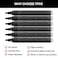 TFIVE Black Acrylic Paint Marker Pens 6 Pack Medium Tip Permanent Acrylic Markers Black Water Based Paint Pen for DIY Projects Rock Fabric Wood Leather Metal Ceramics Paper Glass Plastic