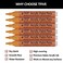 TFIVE Orange Acrylic Paint Marker Pens 6 Pack Medium Tip Permanent Acrylic Markers Orange Water Based Paint Pen for DIY Projects Rock Fabric Wood Leather Metal Ceramics Paper Glass Plastic