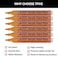 TFIVE Orange Acrylic Paint Marker Pens 6 Pack Medium Tip Permanent Acrylic Markers Orange Water Based Paint Pen for DIY Projects Rock Fabric Wood Leather Metal Ceramics Paper Glass Plastic