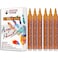 TFIVE Orange Acrylic Paint Marker Pens 6 Pack Medium Tip Permanent Acrylic Markers Orange Water Based Paint Pen for DIY Projects Rock Fabric Wood Leather Metal Ceramics Paper Glass Plastic