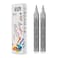 TFIVE Silver Paint Marker Pens 2 Pack Acrylic Permanent Marker 23mm Medium Tip Paint Pen for Art Projects Drawing Rock Painting Ceramic Glass Wood Plastic Metal Canvas DIY Crafts