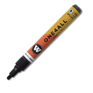 MOLOTOW Molotow ONE4ALL Acrylic Paint Marker 4mm Signal Black 1 Each 227212