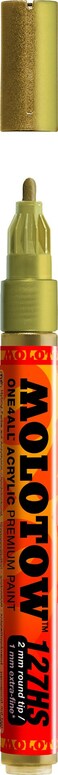 MOLOTOW Molotow ONE4ALL Acrylic Paint Marker 2mm Metallic Gold 1 Each 127306