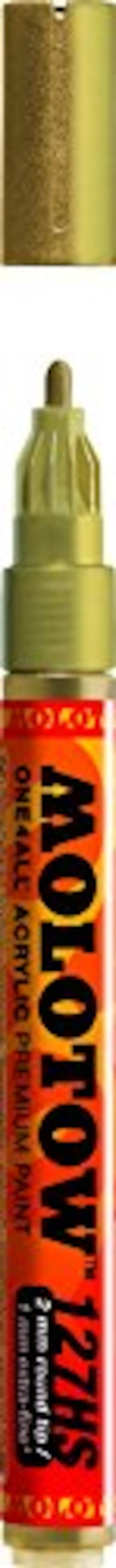 MOLOTOW Molotow ONE4ALL Acrylic Paint Marker 2mm Metallic Gold 1 Each 127306