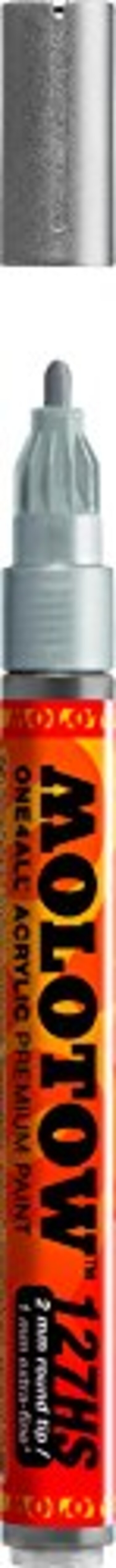 MOLOTOW Molotow ONE4ALL Acrylic Paint Marker 2mm Metallic Silver 1 Each 127305