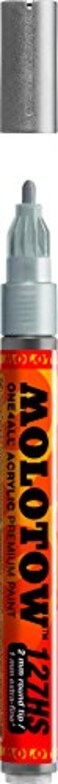 MOLOTOW Molotow ONE4ALL Acrylic Paint Marker 2mm Metallic Silver 1 Each 127305