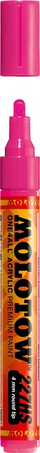 MOLOTOW ONE4ALL Acrylic Paint Marker 4mm Neon Pink Fluorescent 1 Each 227231