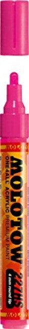 MOLOTOW ONE4ALL Acrylic Paint Marker 4mm Neon Pink Fluorescent 1 Each 227231