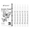 Pagather Acrylic White Paint Pens 6 Pack 07mm Extra Fine White Paint Marker for Rock Painting Wood Metal Fabric Plastic Canvas Glass Ceramic Diy Crafts