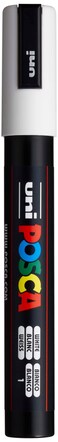 UNI uni POSCA PC5M WaterBased Paint Markers Reversible Medium Tip 1825mm White