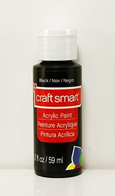 CalCastle Craft Craft Smart Acrylic Paint 2 Floz 1 Bottle 50 Colors Black