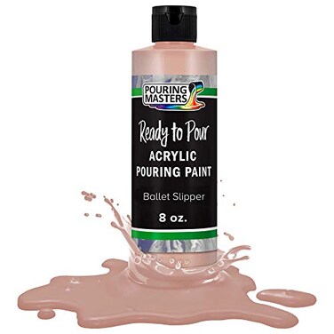 Pouring Masters POURING MASTERS Ballet Slipper Acrylic Ready to Pour Pouring Paint Premium 8Ounce PreMixed WaterBased for Canvas Wood Paper Crafts Tile Rocks and More