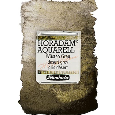Schmincke HORADAM AQUARELL Super Granulation 14 925 044 Desert Grey 12 Pans Very Strong granulating Tones Finest Super granulating Watercolors