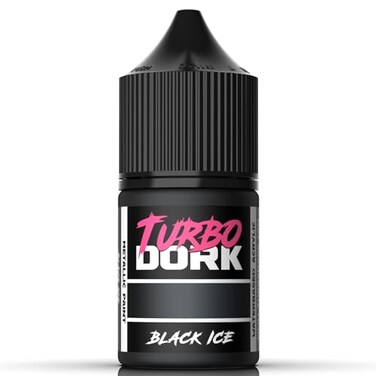 Turbo Dork Black Ice Metallic Acrylic Paint 22ml Bottle Waterbased NonToxic Metallic Finish Paint