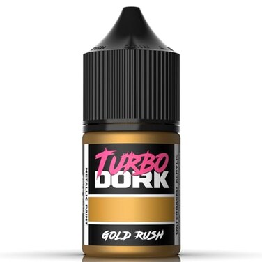 Turbo Dork Gold Rush Metallic Acrylic Paint 22ml Bottle Waterbased NonToxic Metallic Finish Paint