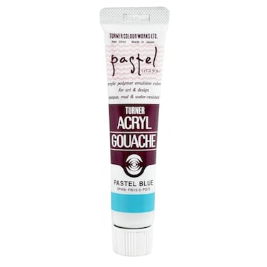 Turner Colour Works Acryl Gouache Artist Acrylic Paint Single 20 ml Tube Pastel Blue