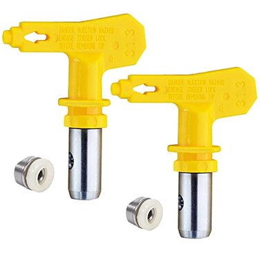 Jewboer 2 Pack Reversible Spray Tips for Airless Paint Sprayer 413