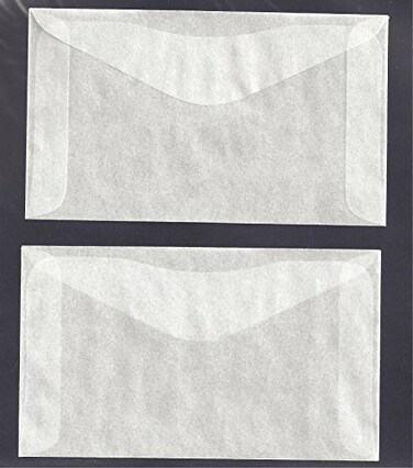 Guardhouse 100 Glassine Envelopes 3 4 14 x 2 12