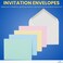 1InTheOffice A2 Envelopes Colored Envelopes Invitation Envelope Quarter Fold 4 38 x 5 34 50Box