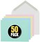 1InTheOffice A2 Envelopes Colored Envelopes Invitation Envelope Quarter Fold 4 38 x 5 34 50Box