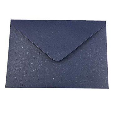 Xotulv 25 PCS Pearl Navy Blue A7 Envelopes535 x 77 inches Perfect for 5x7 Wedding Invitation CardsBirthday Greeting RSVP Invite