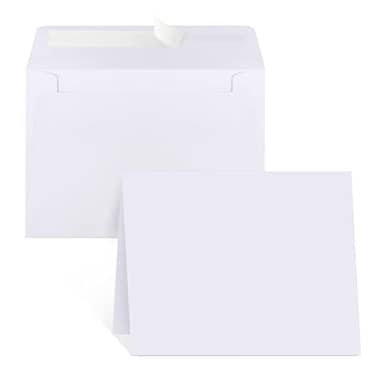 Joyberg Blank Cards and Envelopes 4x6 30 Pack White Invitation Cardstock with 30 Pack Envelopes Thank you Blank Greeting Cards for All Occasions DIY Print custom